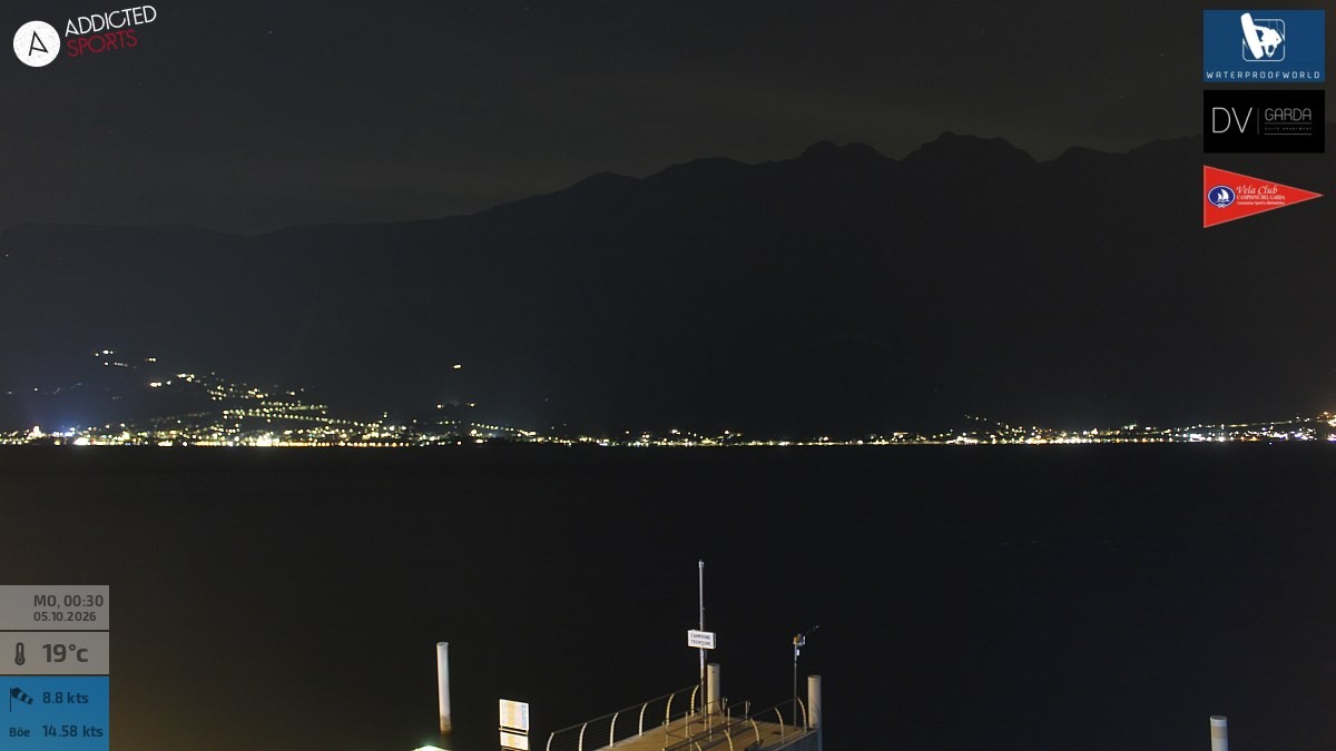 Archiv Foto Webcam Gardasee Campione del Garda