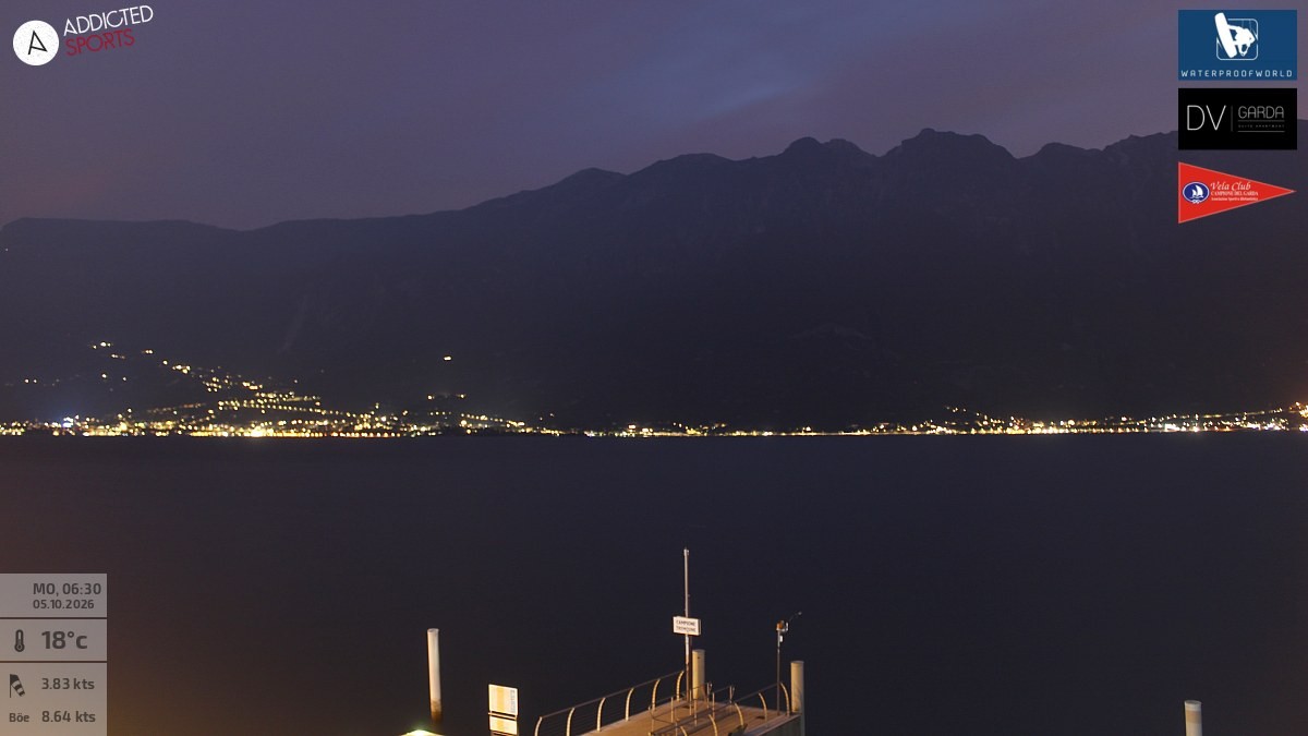 Archiv Foto Webcam Gardasee Campione del Garda