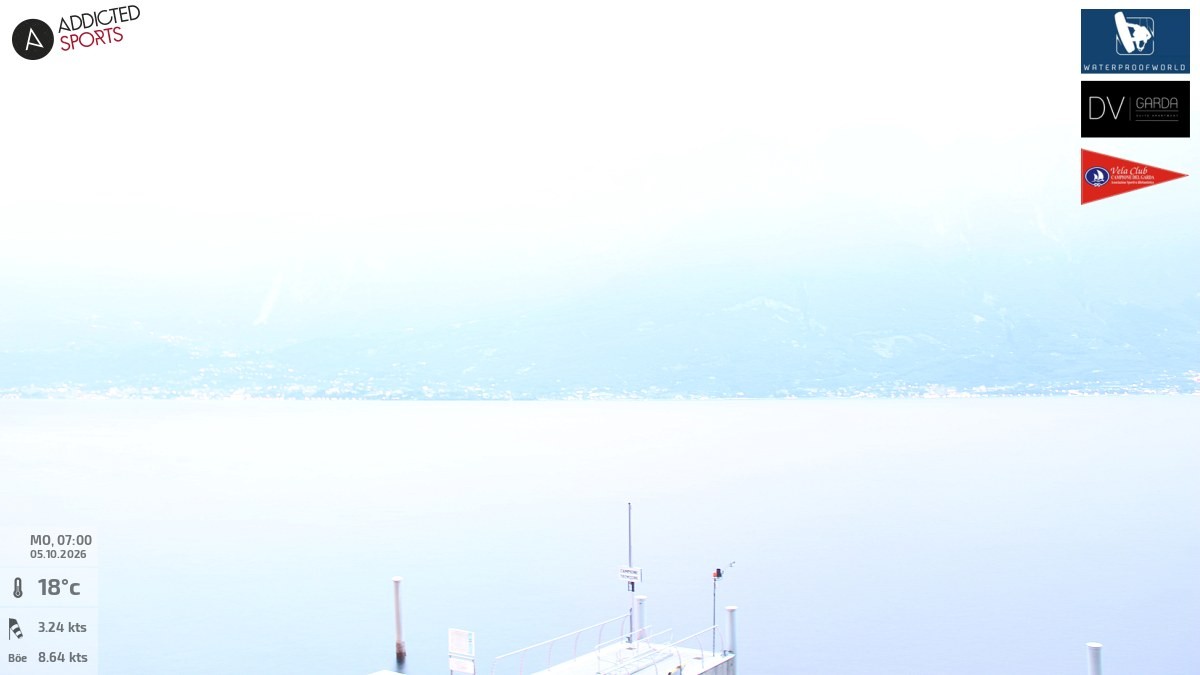Archiv Foto Webcam Gardasee Campione del Garda