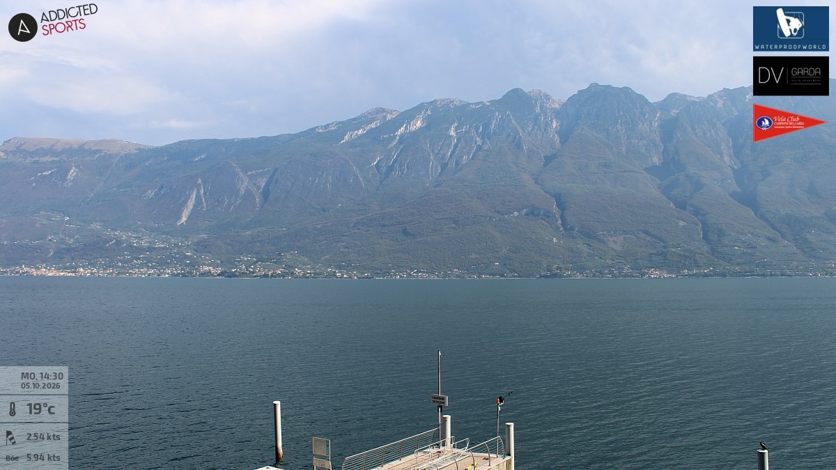 Archiv Foto Webcam Gardasee Campione del Garda