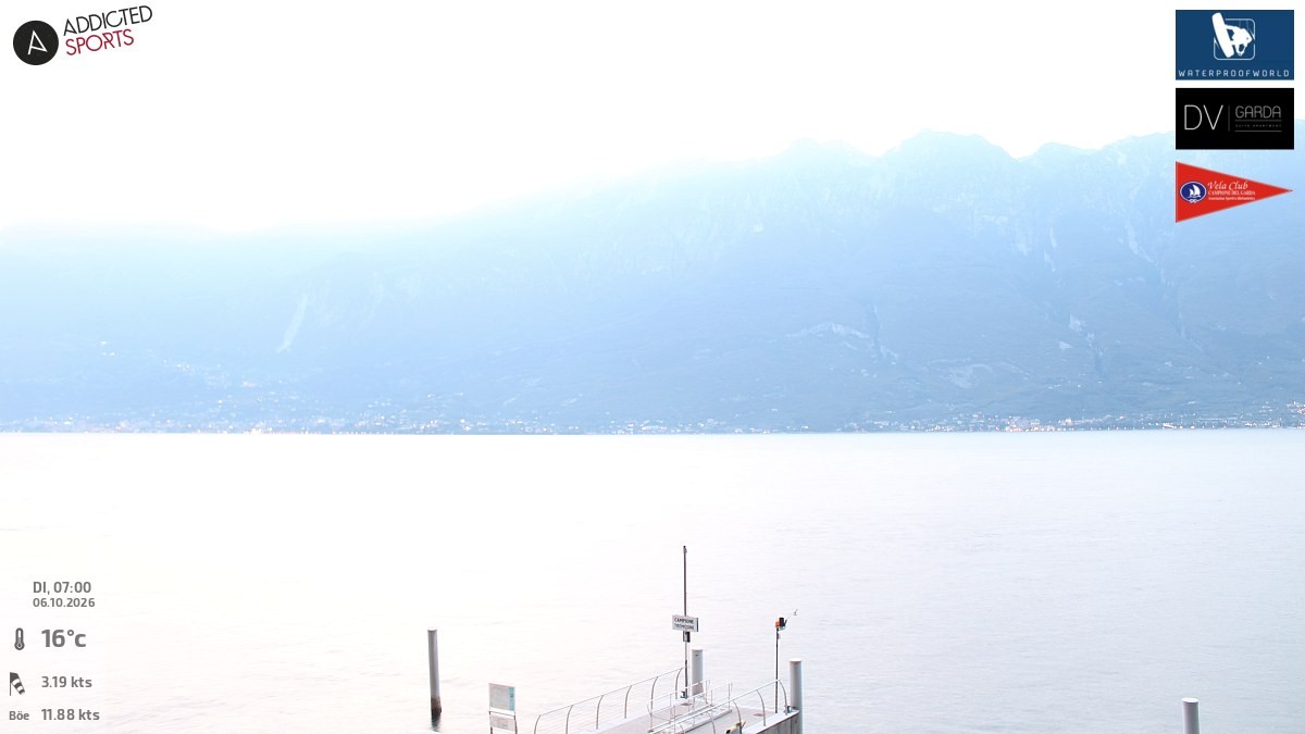 Archiv Foto Webcam Gardasee Campione del Garda