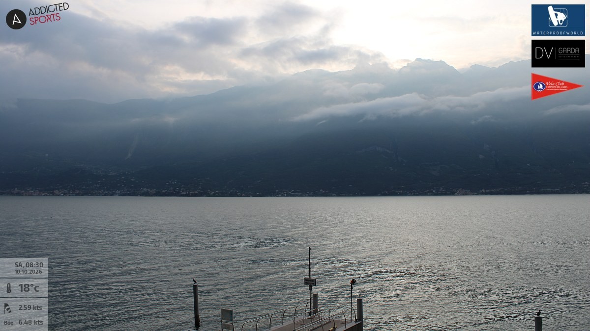 Archived image Webcam Campione del Garda - Lake Garda