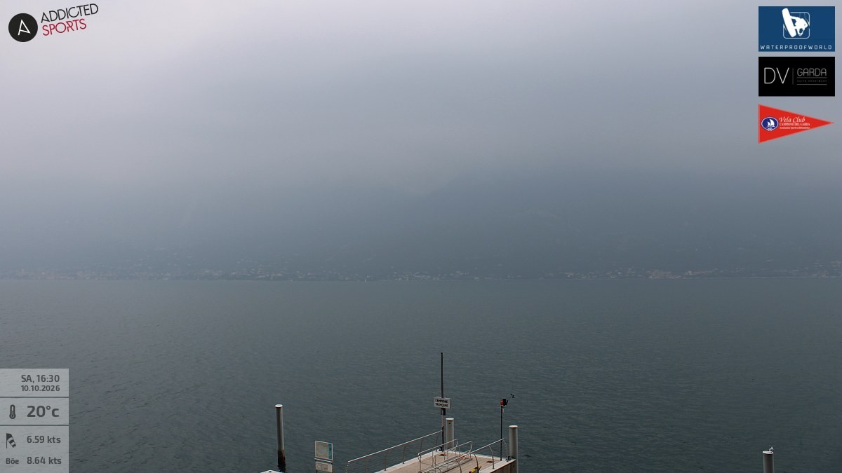 Archived image Webcam Campione del Garda - Lake Garda