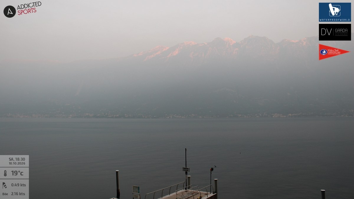 Archived image Webcam Campione del Garda - Lake Garda