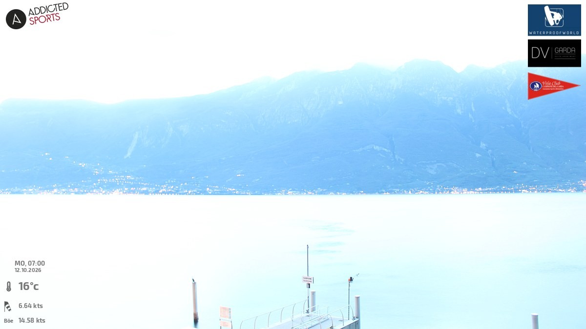 Archiv Foto Webcam Gardasee Campione del Garda