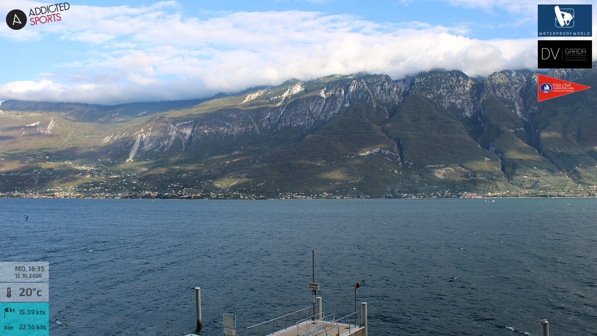 Archiv Foto Webcam Gardasee Campione del Garda