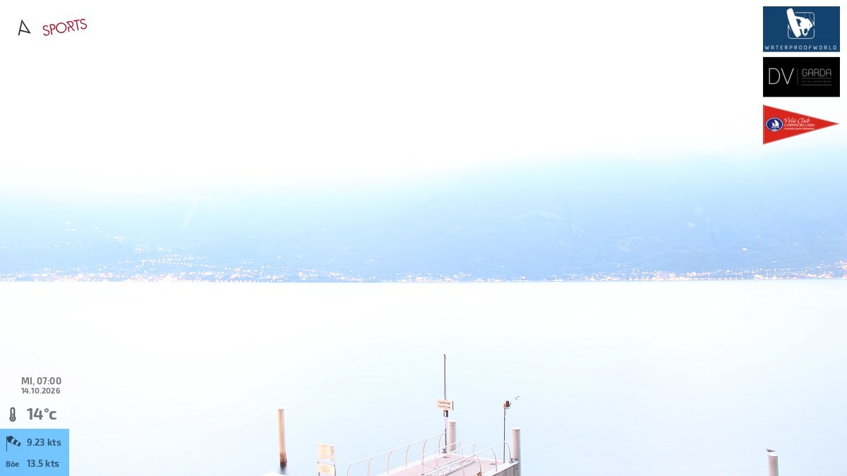Archived image Webcam Campione del Garda - Lake Garda