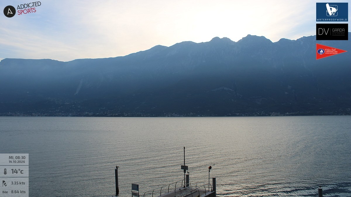 Archived image Webcam Campione del Garda - Lake Garda