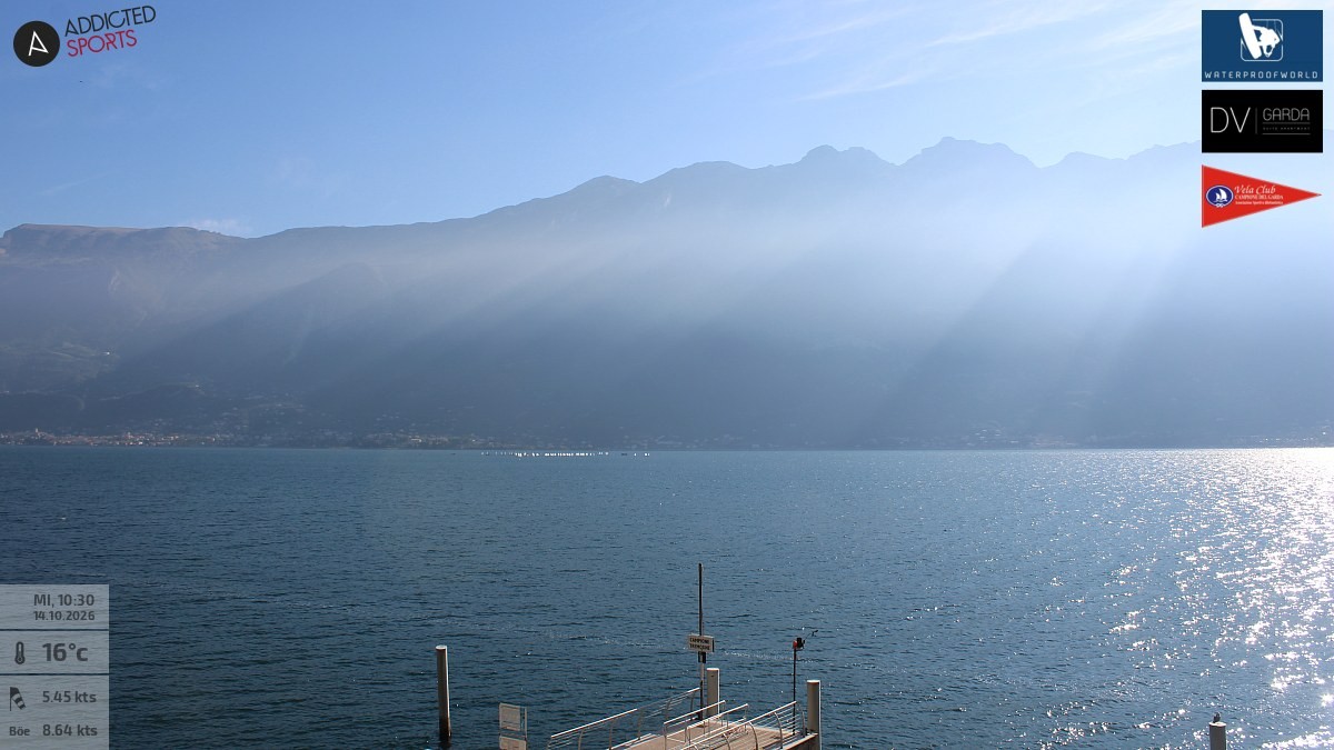 Archived image Webcam Campione del Garda - Lake Garda