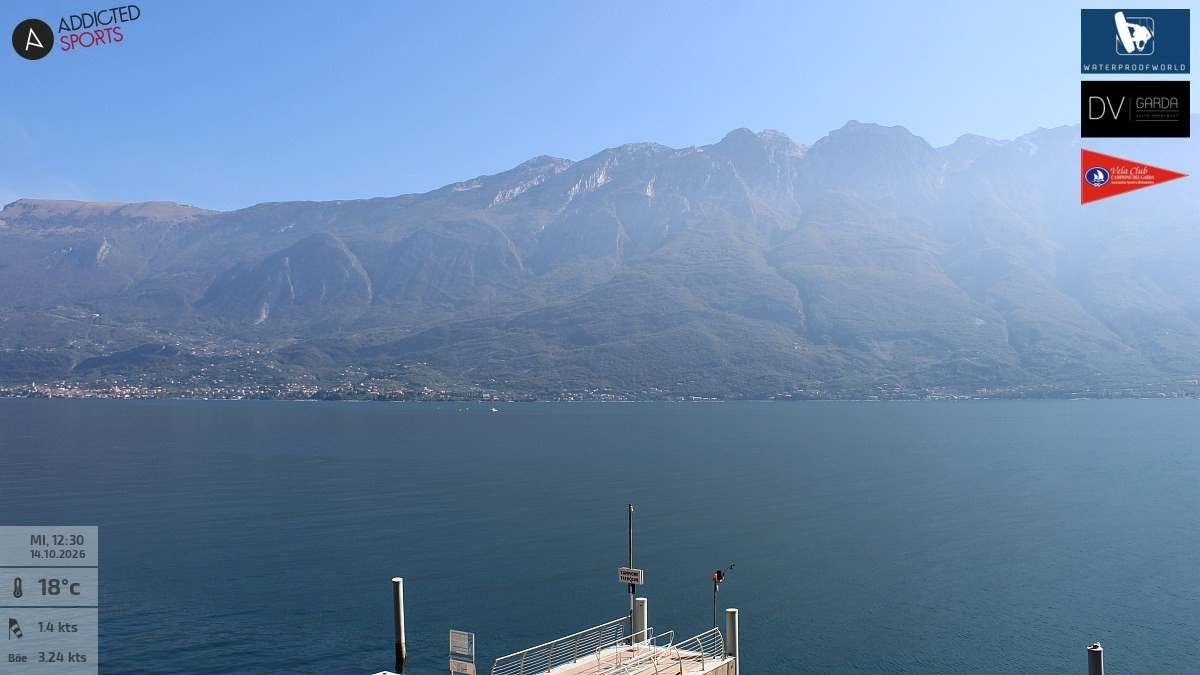 Archiv Foto Webcam Gardasee Campione del Garda