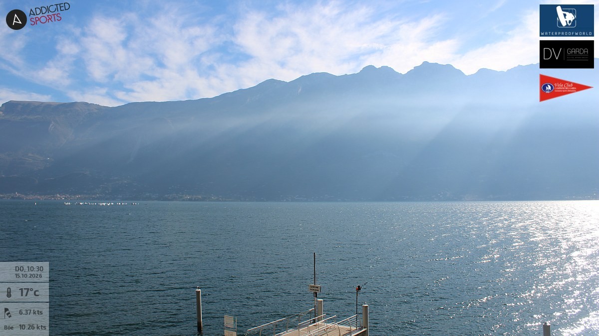 Archiv Foto Webcam Gardasee Campione del Garda