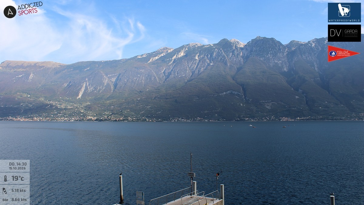 Archiv Foto Webcam Gardasee Campione del Garda