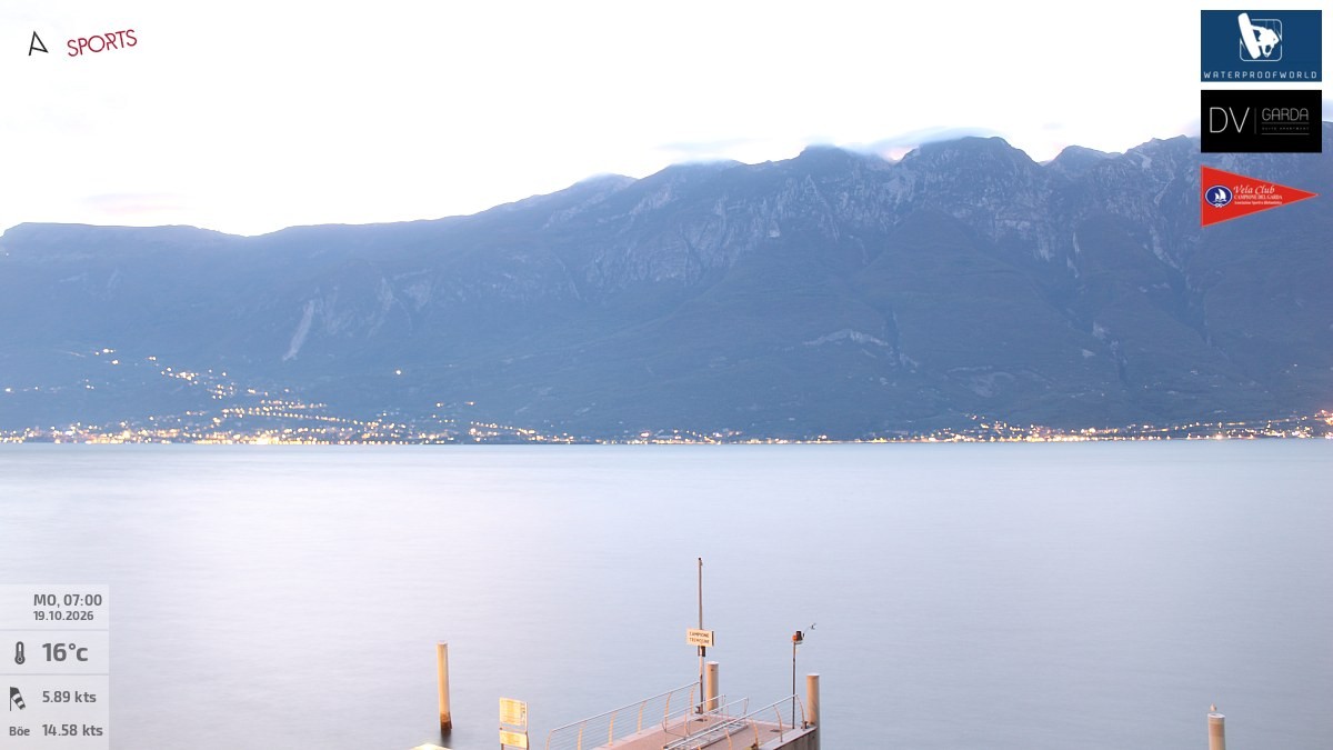 Archived image Webcam Campione del Garda - Lake Garda