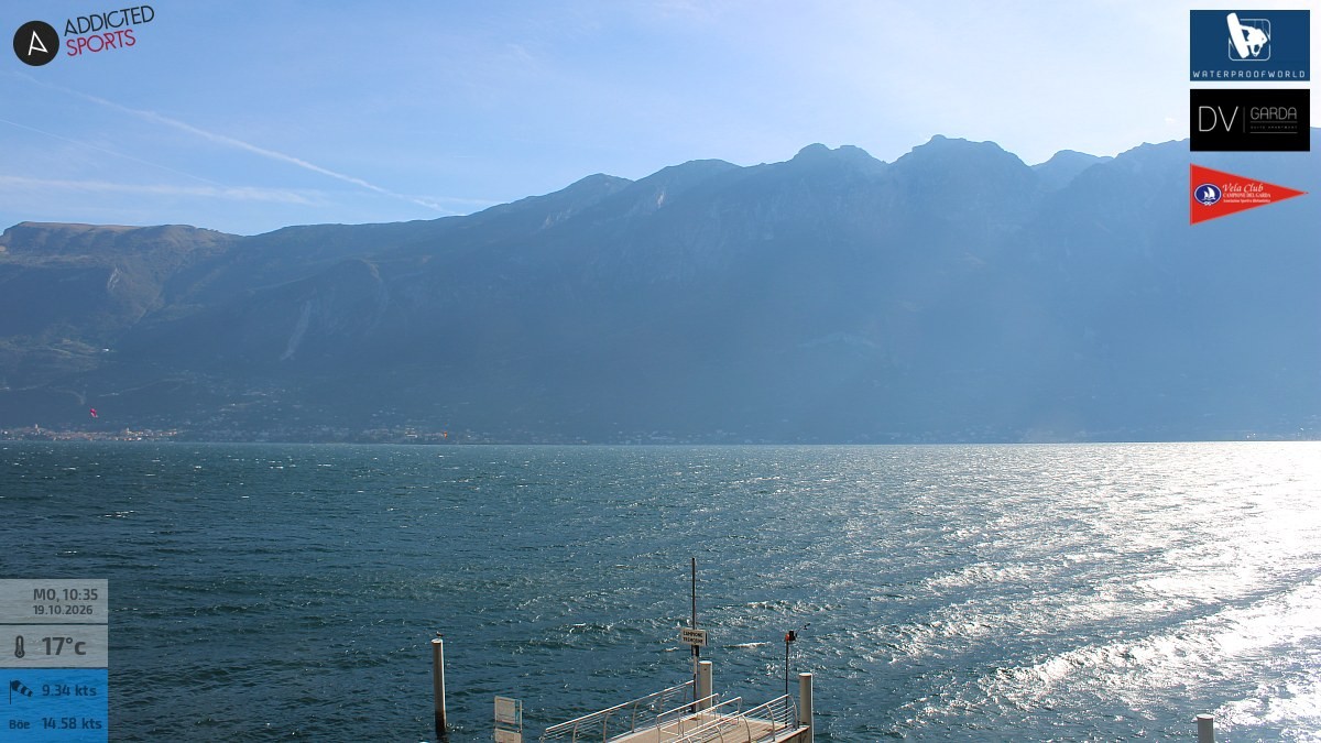 Archived image Webcam Campione del Garda - Lake Garda