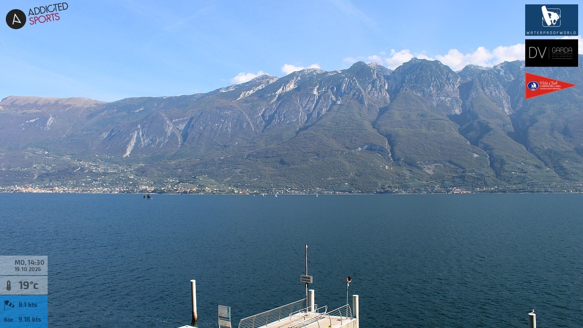 Archived image Webcam Campione del Garda - Lake Garda