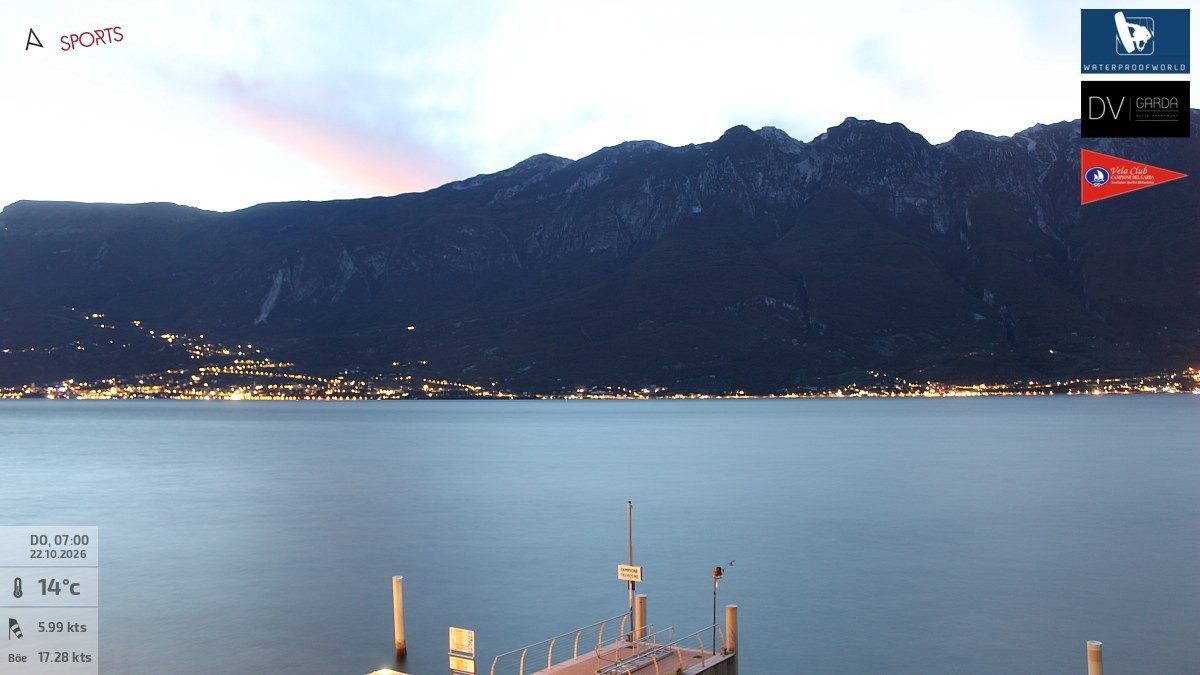 Archived image Webcam Campione del Garda - Lake Garda
