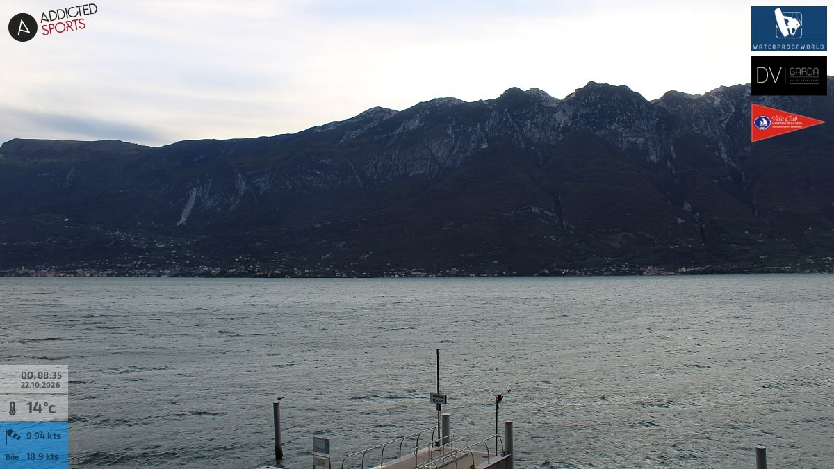 Archived image Webcam Campione del Garda - Lake Garda