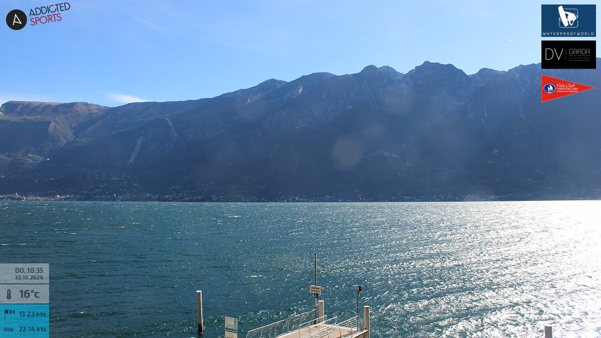 Archived image Webcam Campione del Garda - Lake Garda