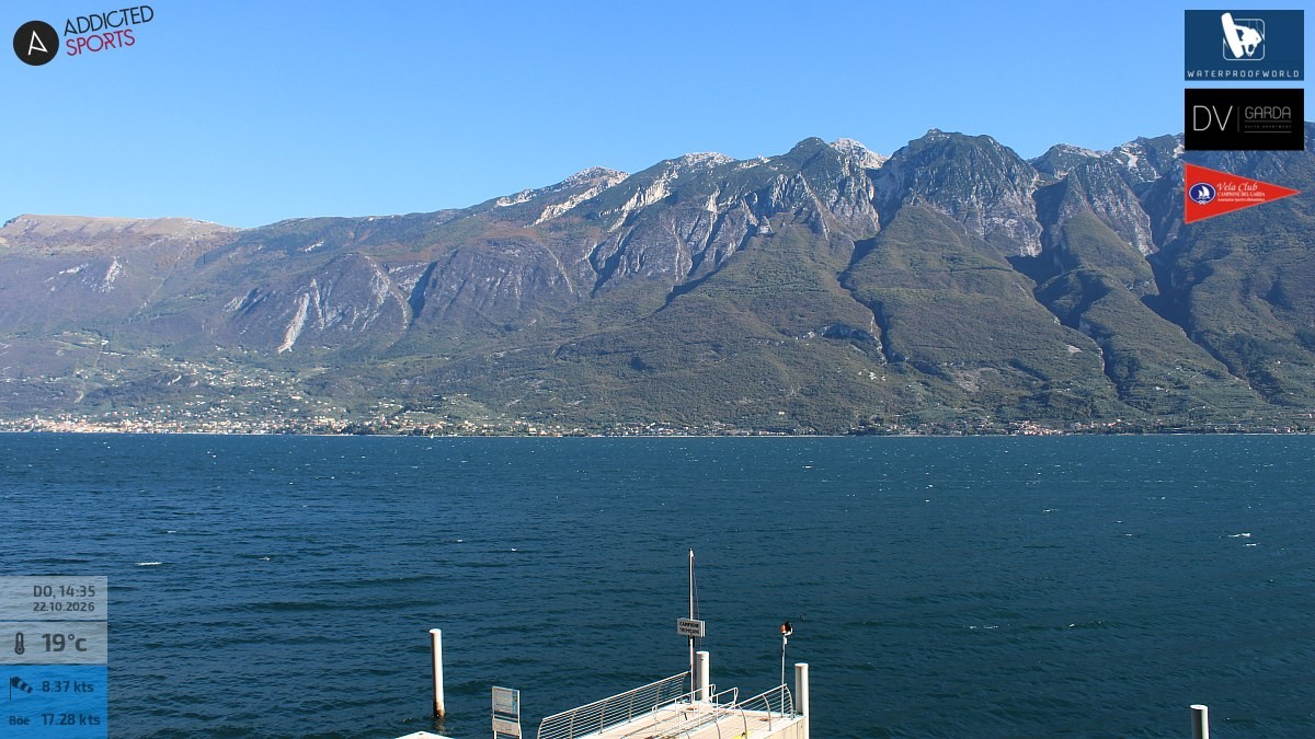 Archived image Webcam Campione del Garda - Lake Garda