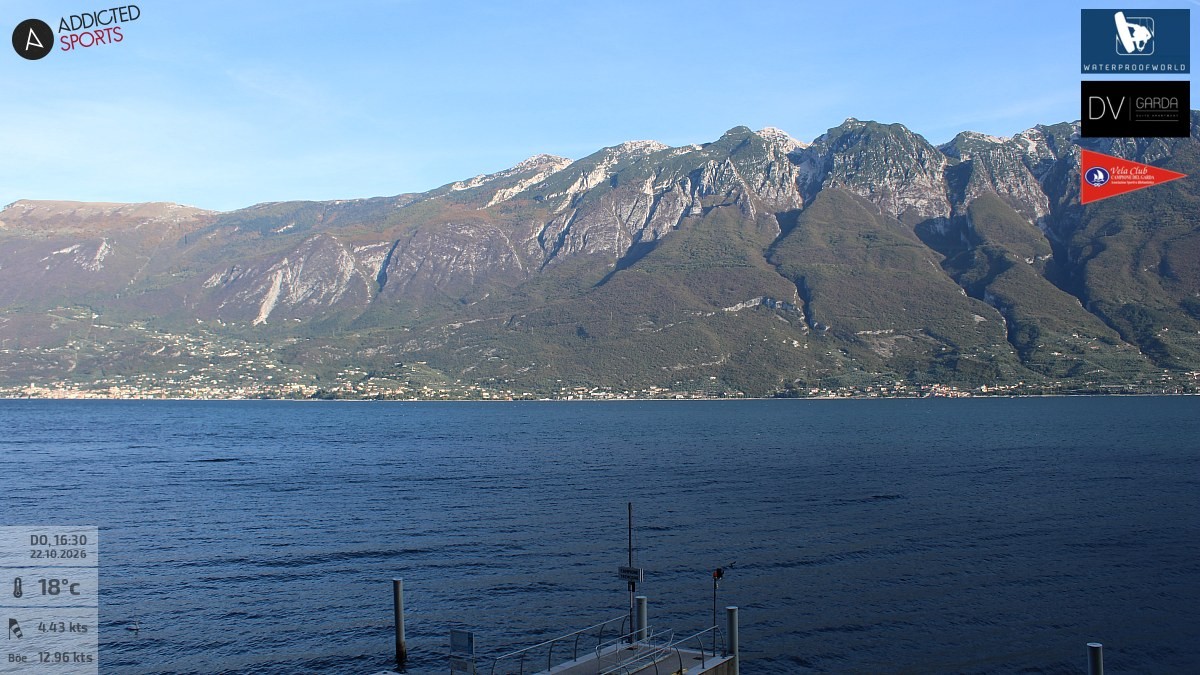 Archiv Foto Webcam Gardasee Campione del Garda