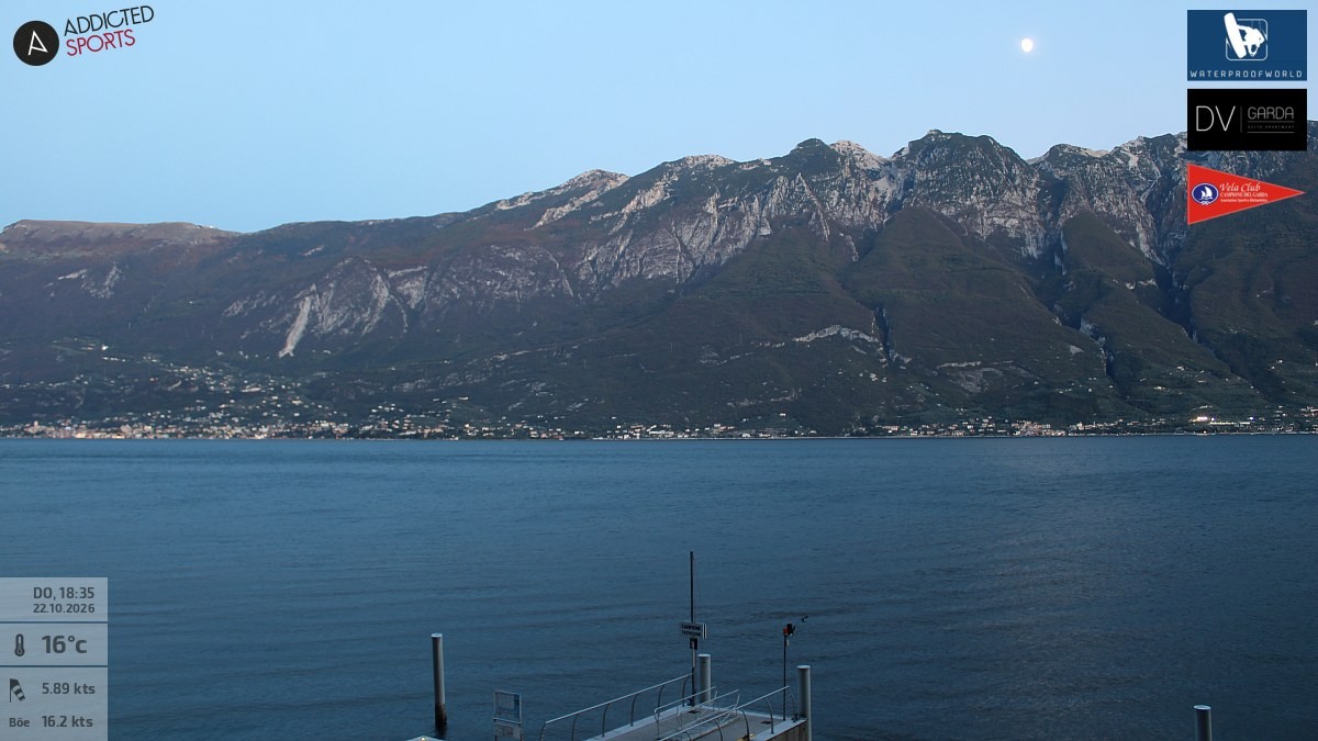 Archiv Foto Webcam Gardasee Campione del Garda