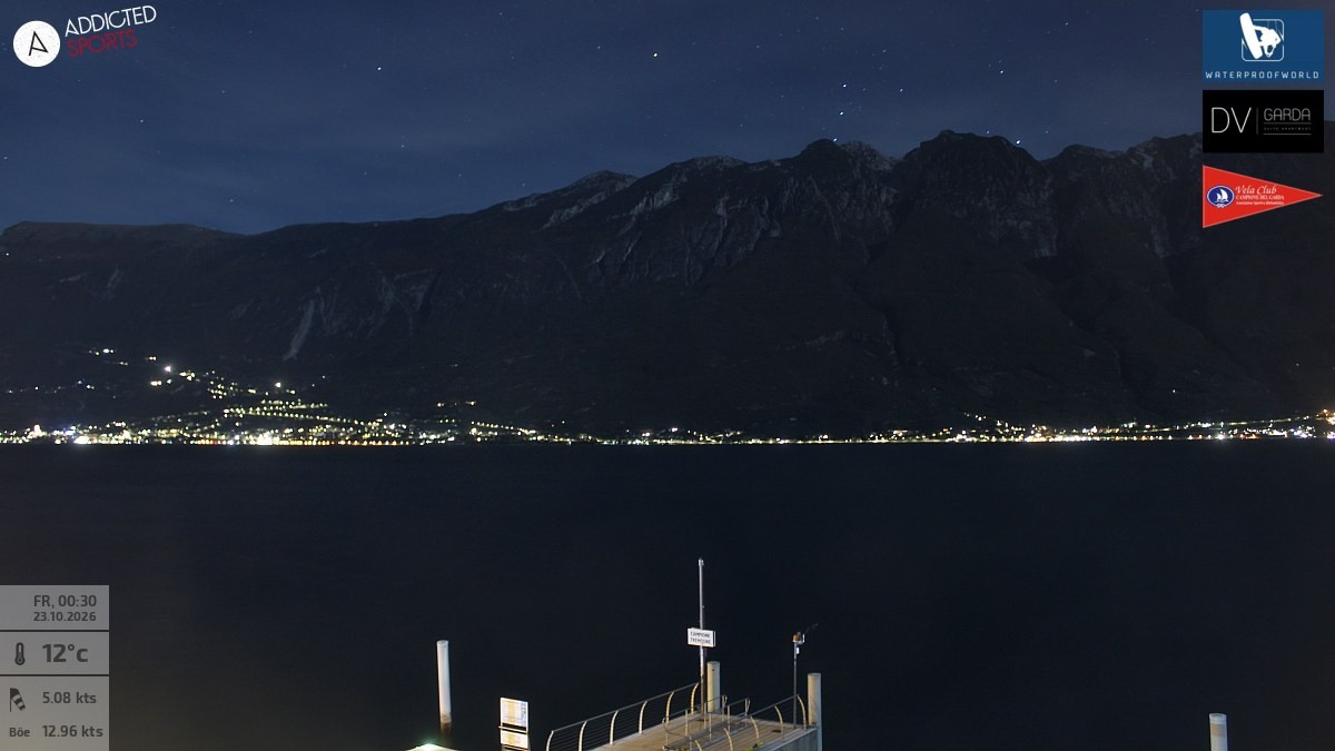 Archiv Foto Webcam Gardasee Campione del Garda
