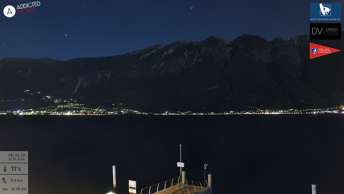 Archiv Foto Webcam Gardasee Campione del Garda