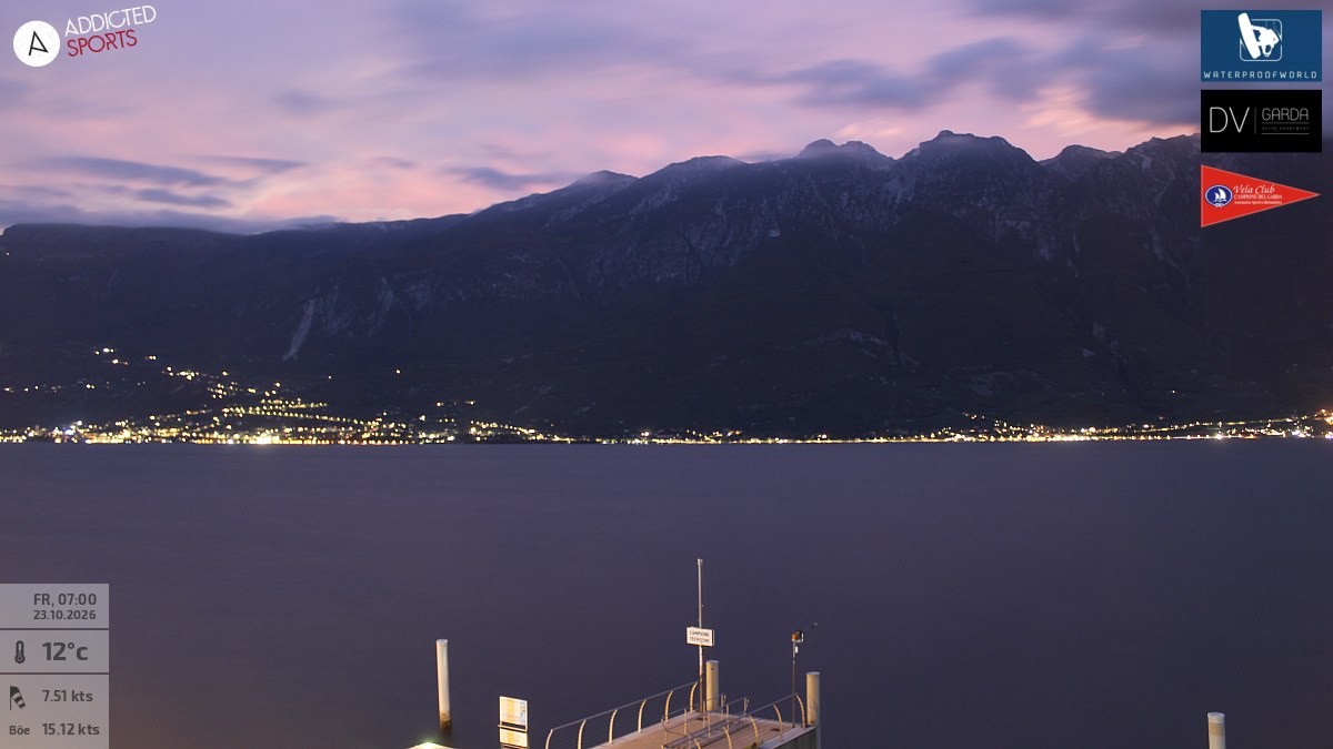 Archiv Foto Webcam Gardasee Campione del Garda