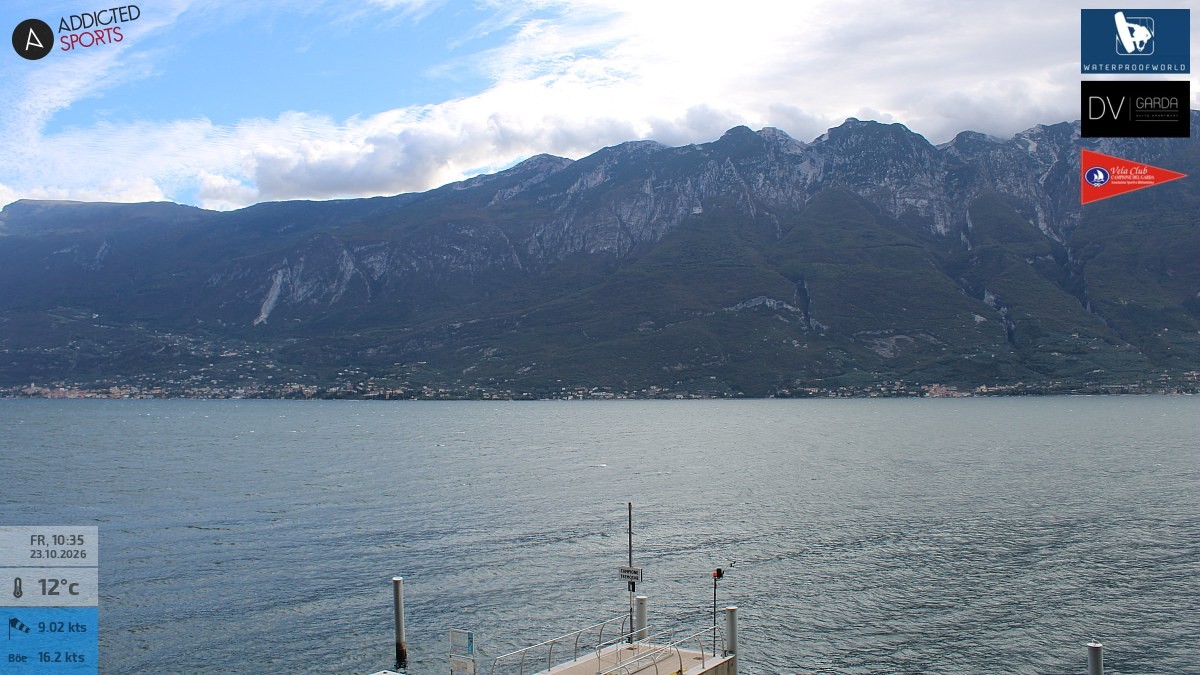 Archiv Foto Webcam Gardasee Campione del Garda