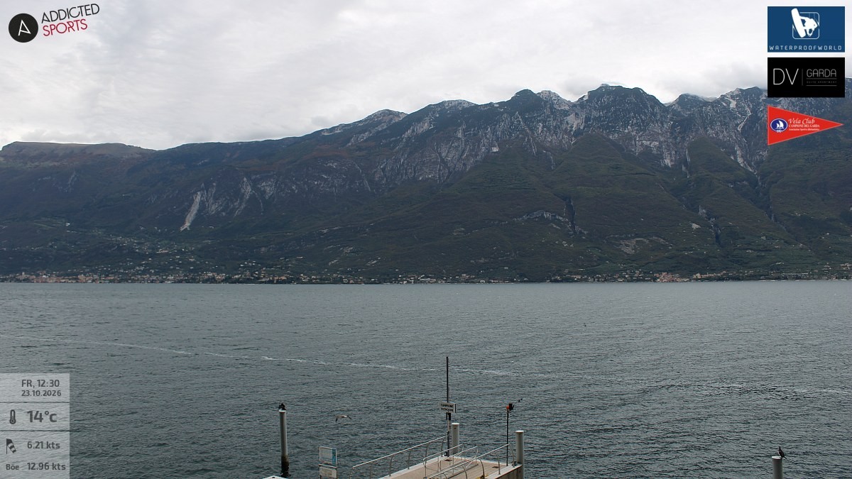Archiv Foto Webcam Gardasee Campione del Garda