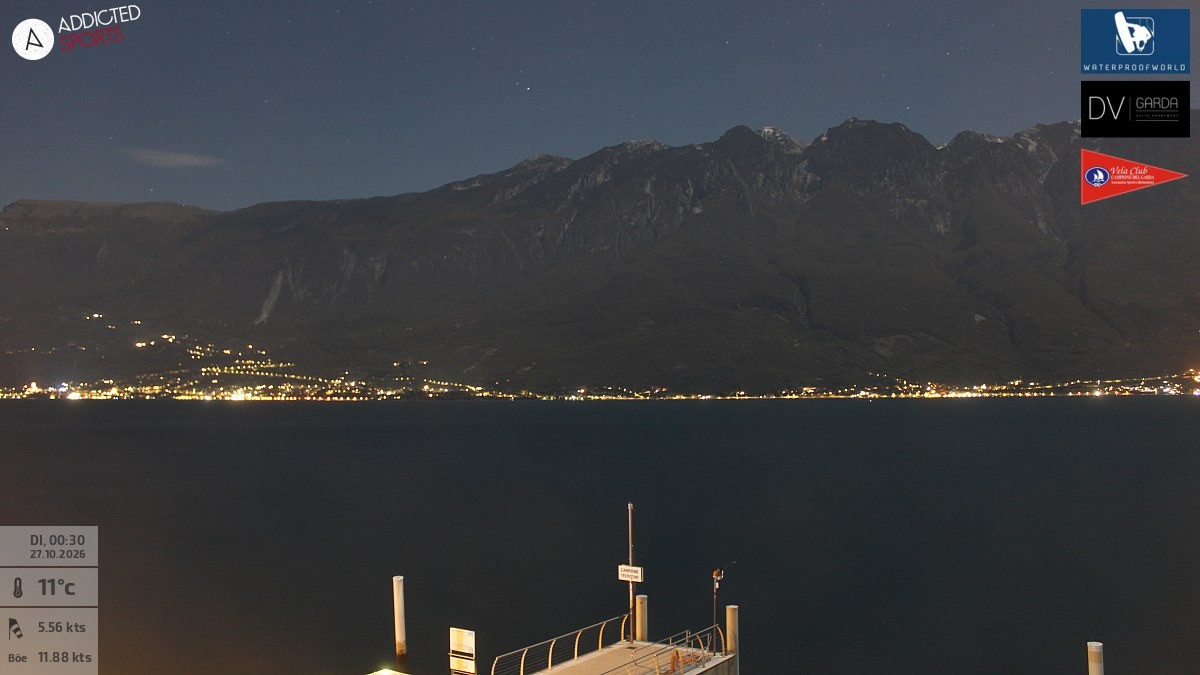 Archiv Foto Webcam Gardasee Campione del Garda