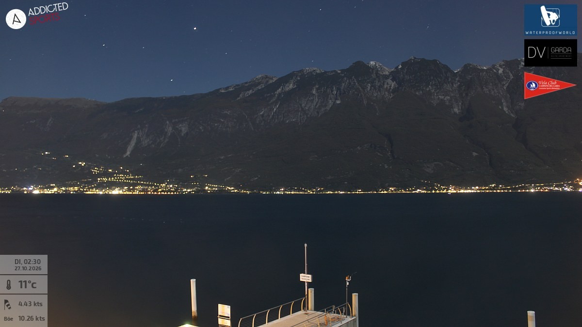 Archiv Foto Webcam Gardasee Campione del Garda