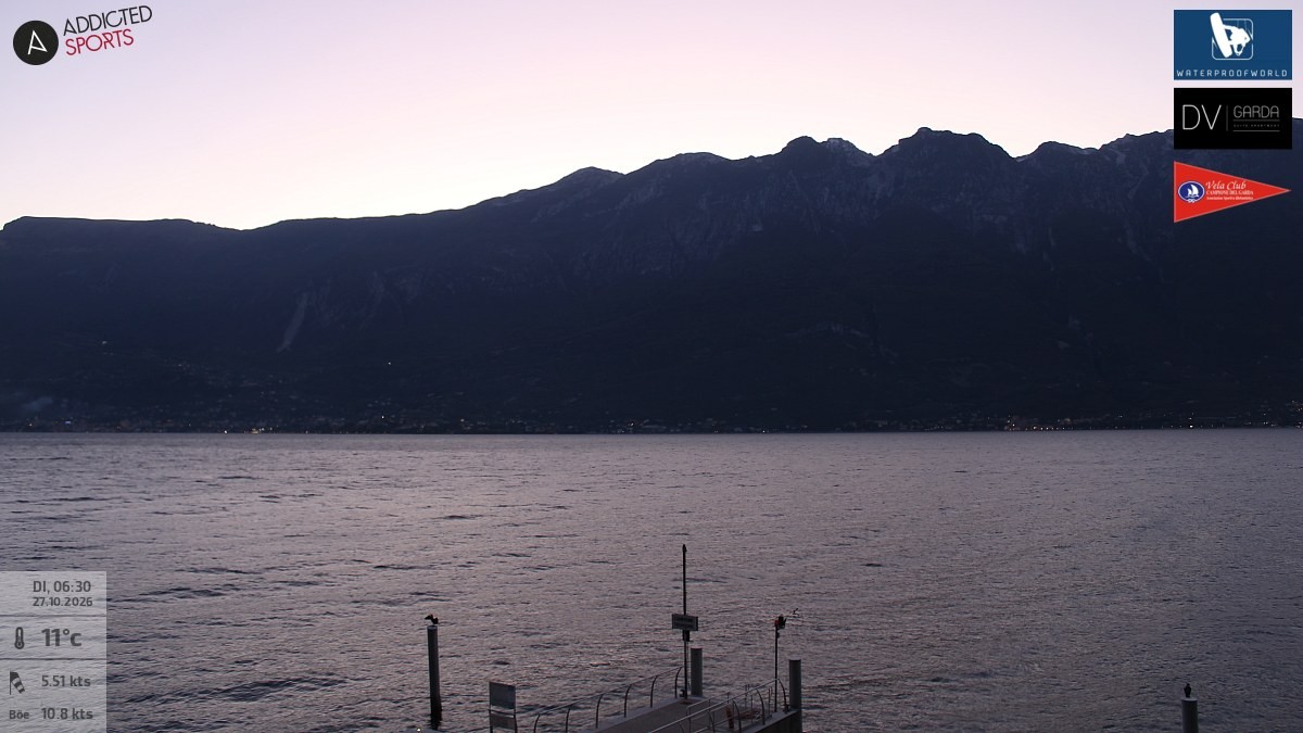 Archiv Foto Webcam Gardasee Campione del Garda