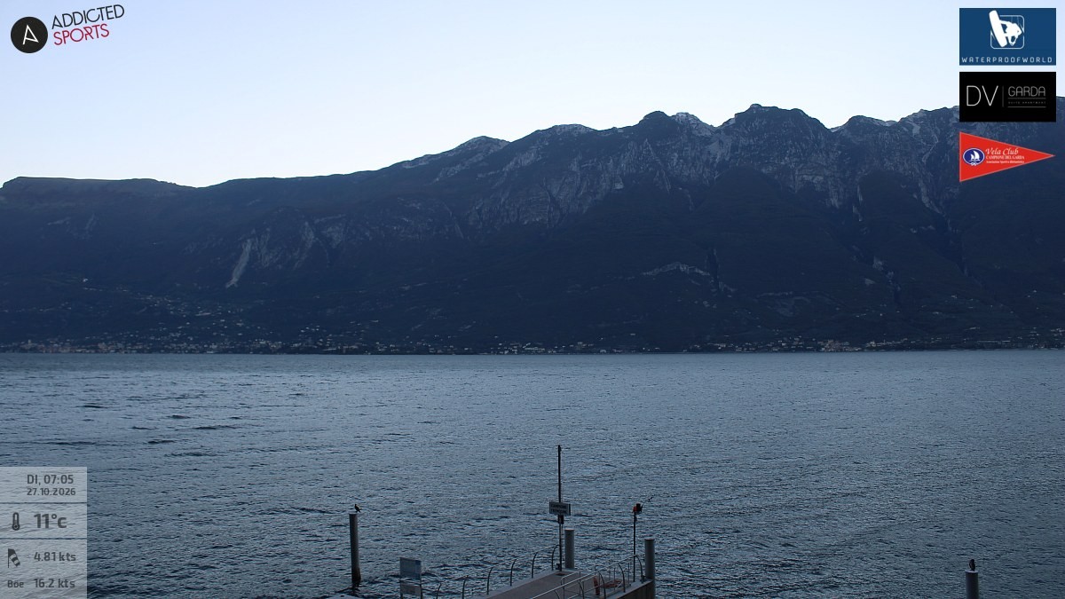 Archiv Foto Webcam Gardasee Campione del Garda