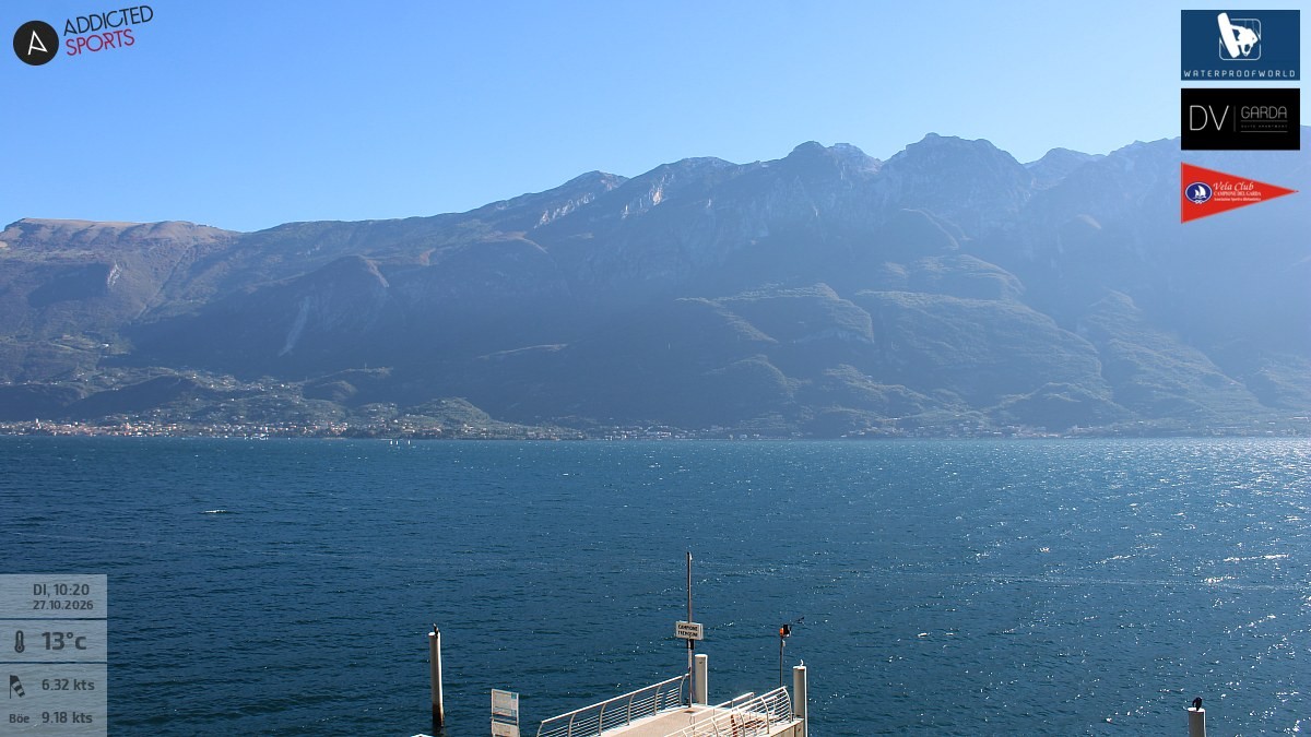Archiv Foto Webcam Gardasee Campione del Garda