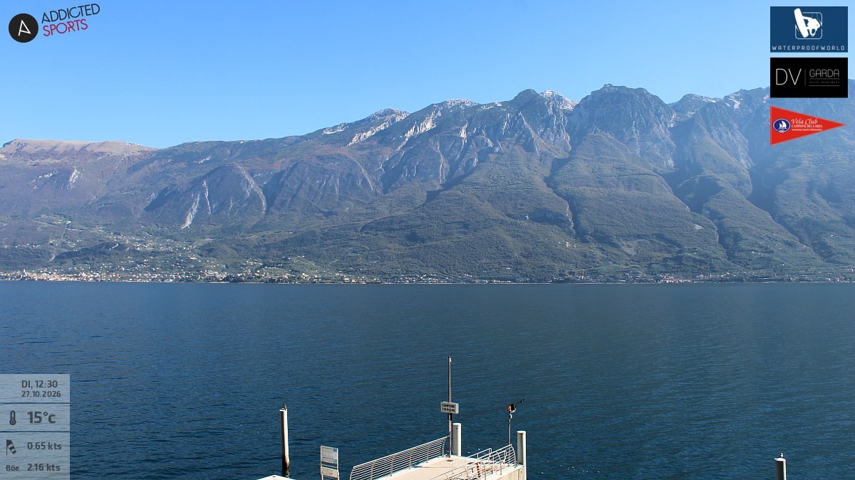 Archiv Foto Webcam Gardasee Campione del Garda