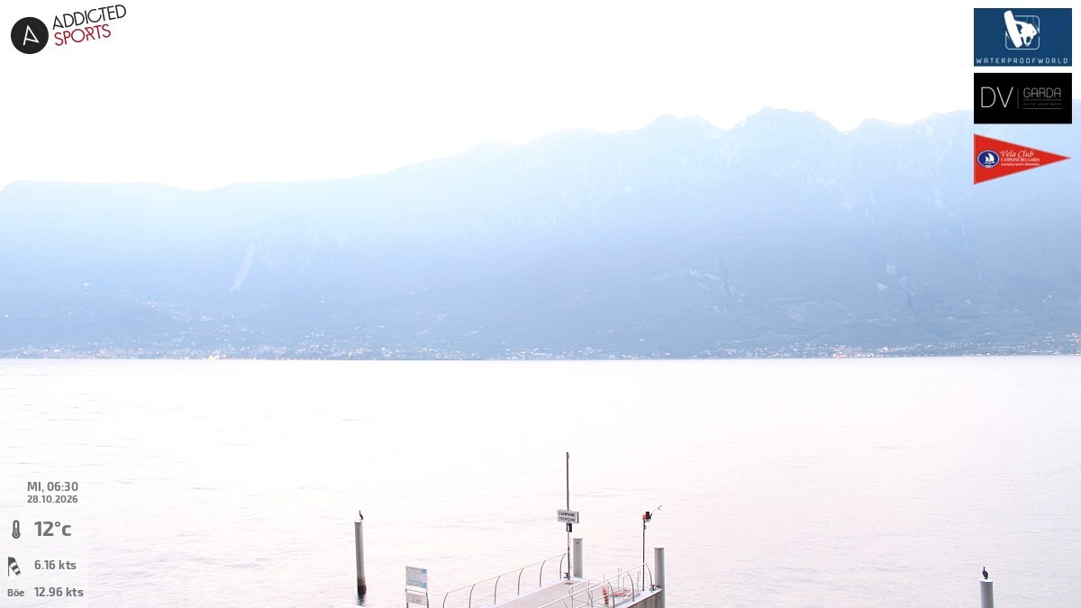 Archived image Webcam Campione del Garda - Lake Garda