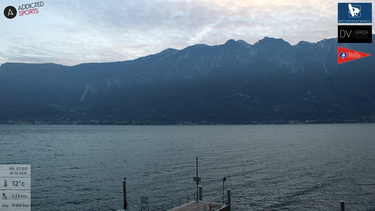 Archived image Webcam Campione del Garda - Lake Garda