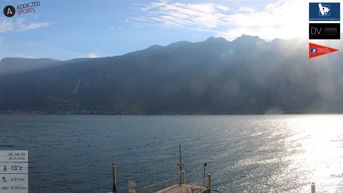 Archived image Webcam Campione del Garda - Lake Garda