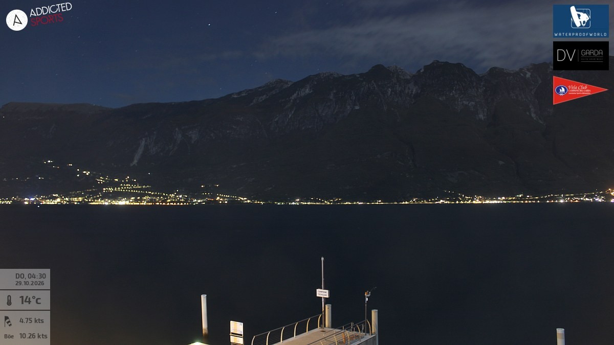 Archiv Foto Webcam Gardasee Campione del Garda