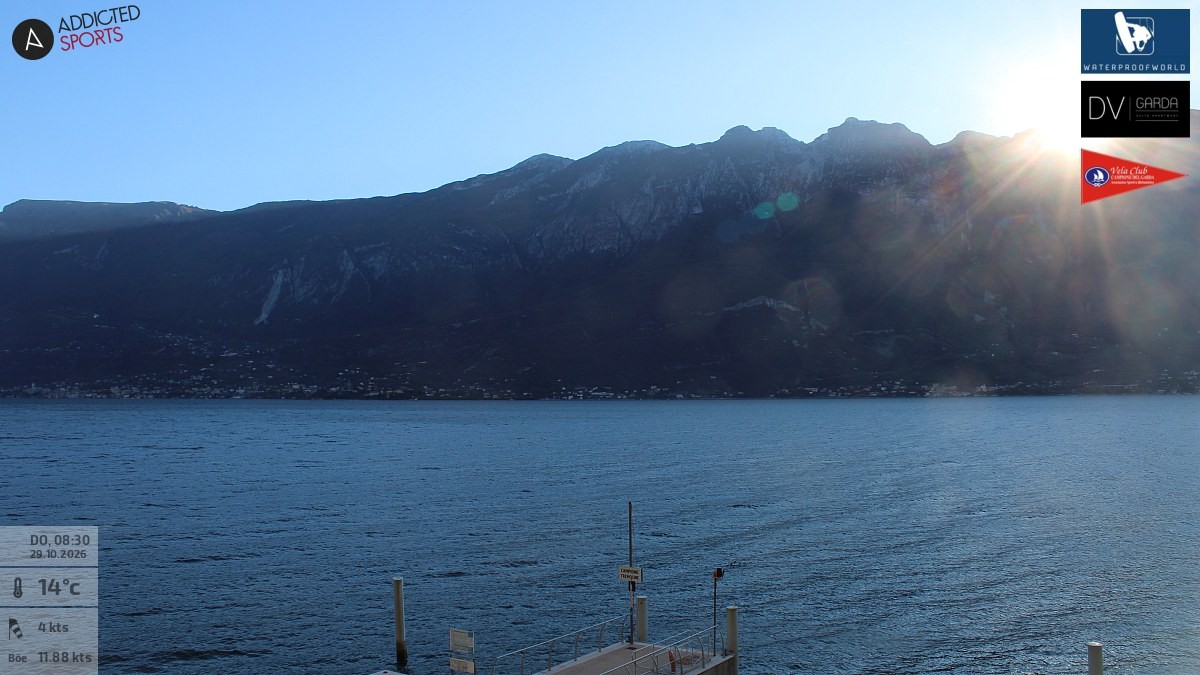 Archiv Foto Webcam Gardasee Campione del Garda