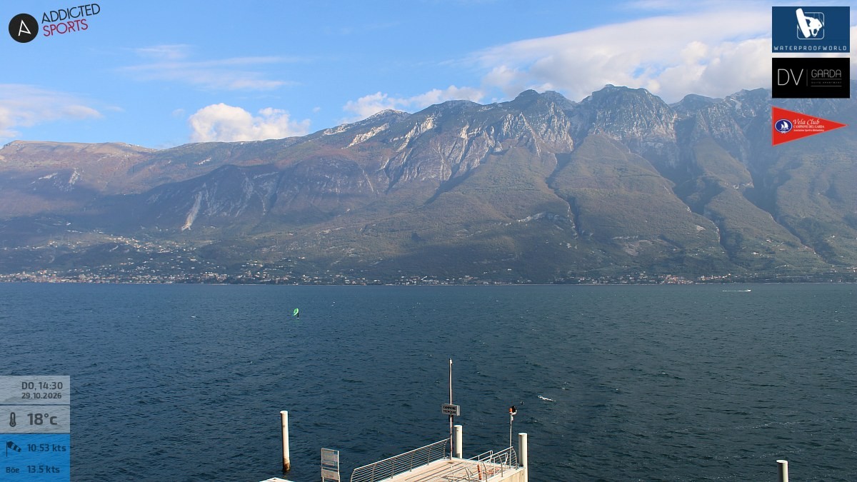 Archiv Foto Webcam Gardasee Campione del Garda