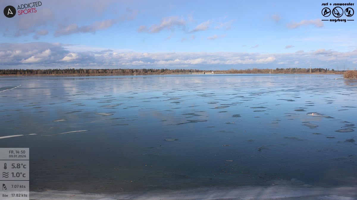 Archiv Foto Webcam Mandichosee - Lechstaustufe 23