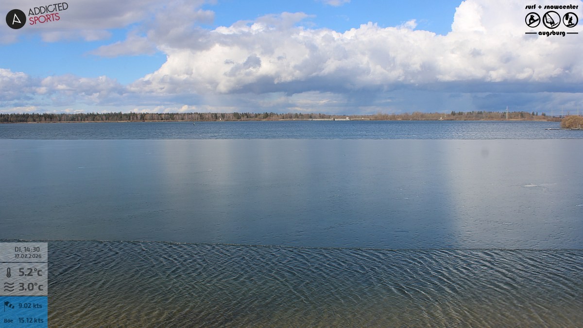 Archiv Foto Webcam Mandichosee - Lechstaustufe 23