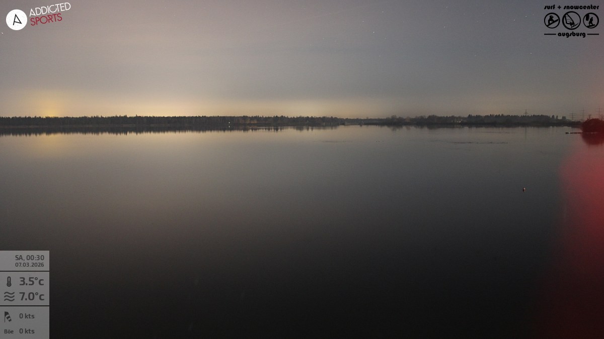 Archived image Webcam Lechstaustufe 23 (Mandichosee) near Augsburg