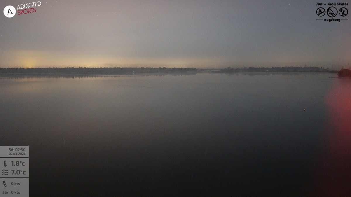 Archived image Webcam Lechstaustufe 23 (Mandichosee) near Augsburg