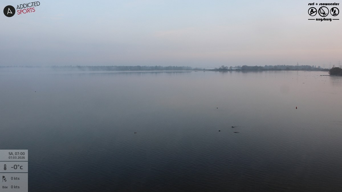 Archived image Webcam Lechstaustufe 23 (Mandichosee) near Augsburg