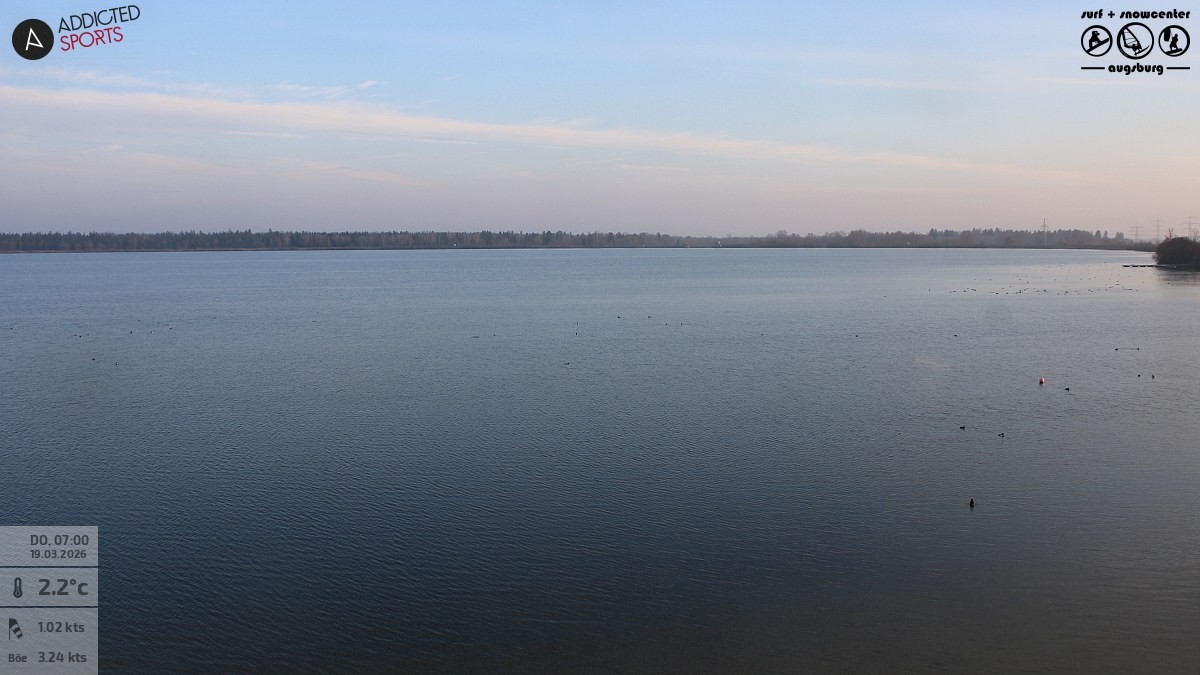 Archiv Foto Webcam Mandichosee - Lechstaustufe 23