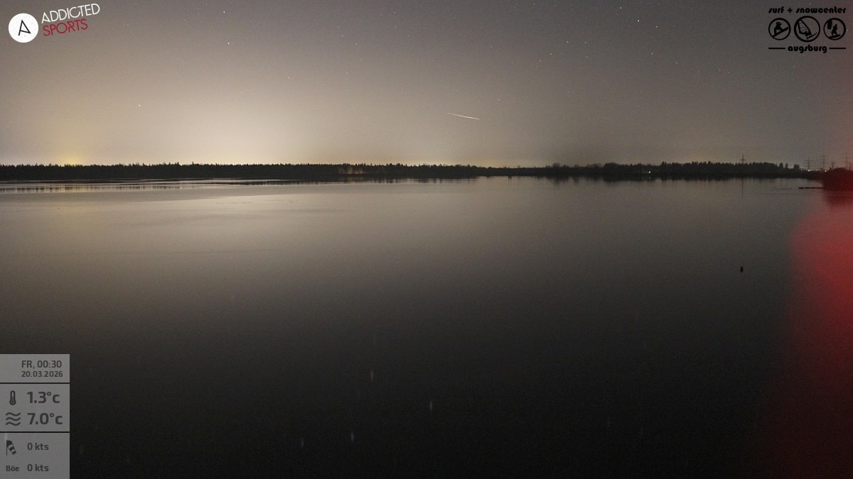 Archived image Webcam Lechstaustufe 23 (Mandichosee) near Augsburg