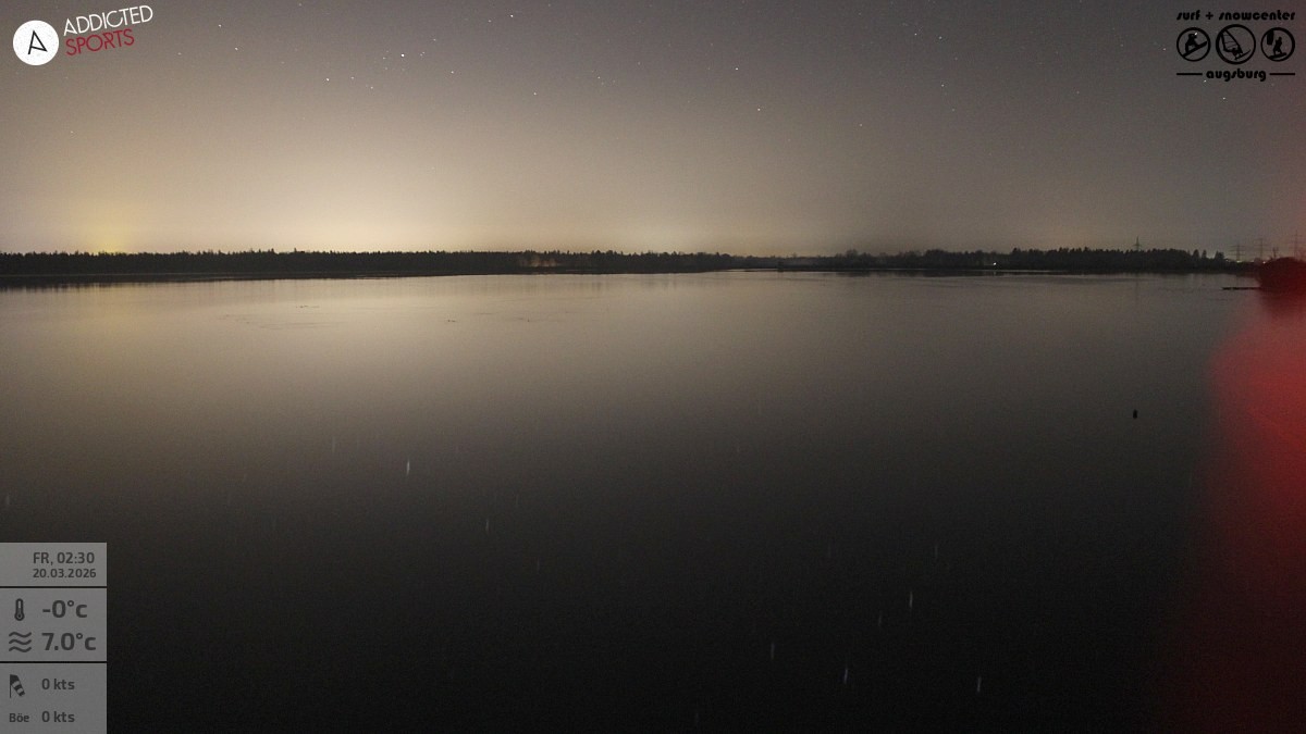 Archived image Webcam Lechstaustufe 23 (Mandichosee) near Augsburg